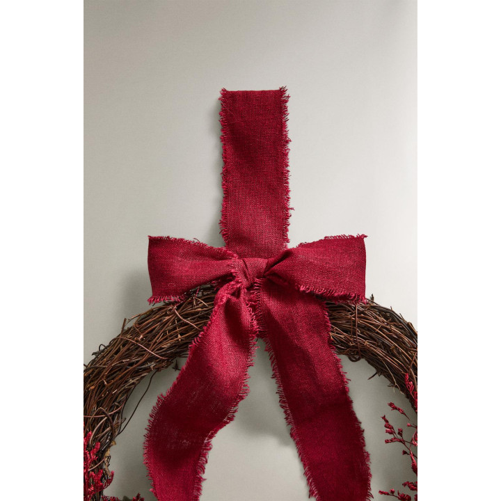 Рождественский венок декоративный из эвкалиптовых цветов