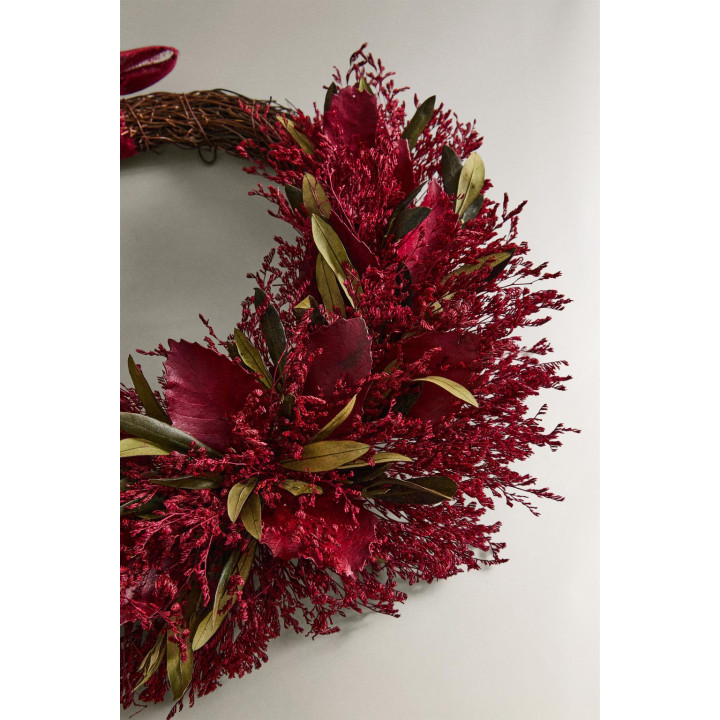 Рождественский венок декоративный из эвкалиптовых цветов