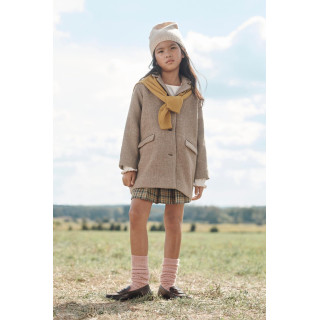 Пальто из шерстяного смесового материала в мелкую клетку, limited edition