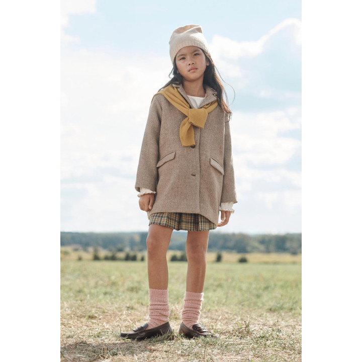 Пальто из шерстяного смесового материала в мелкую клетку, limited edition