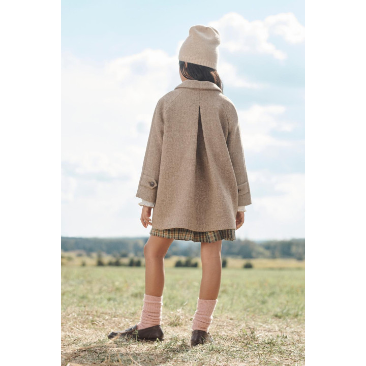 Пальто из шерстяного смесового материала в мелкую клетку, limited edition