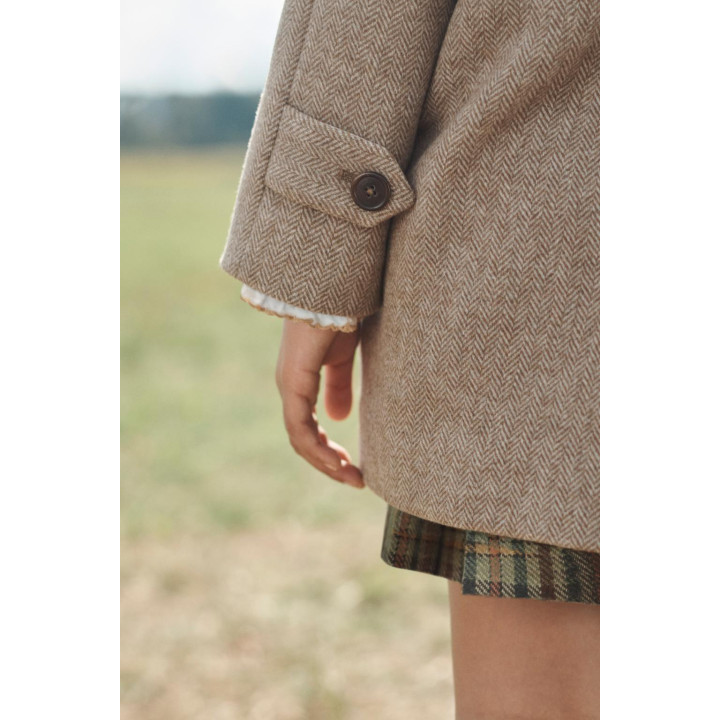 Пальто из шерстяного смесового материала в мелкую клетку, limited edition