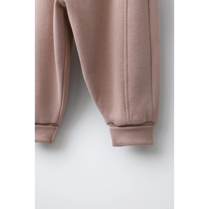 БРЮКИ-ДЖОГГЕРЫ С ЛОГОТИПОМ И ФЛОКОВЫМ ПОКРЫТИЕМ