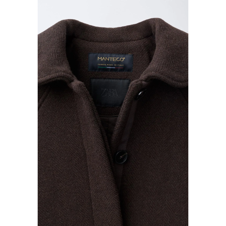 ПАЛЬТО ИЗ СМЕСОВОЙ ШЕРСТИ МАНТИКО