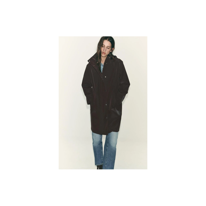 ПРОРЕЗИНЕННЫЙ ДОЖДЕВИК С КАПЮШОНОМ