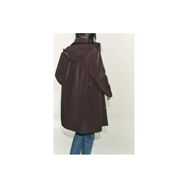 ПРОРЕЗИНЕННЫЙ ДОЖДЕВИК С КАПЮШОНОМ