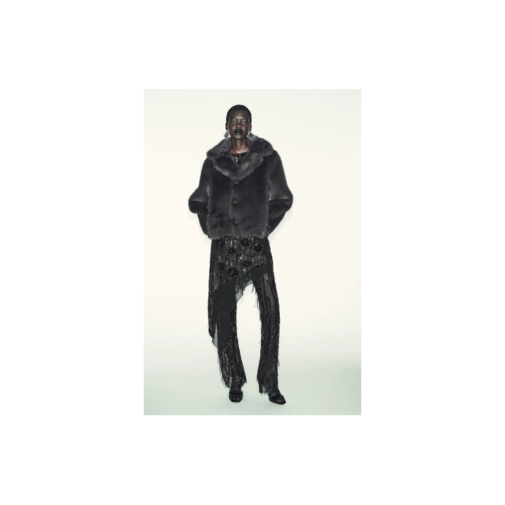 ДВУСТОРОННЕЕ КОРОТКОЕ ПАЛЬТО ИЗ ИСКУССТВЕННОГО МЕХА