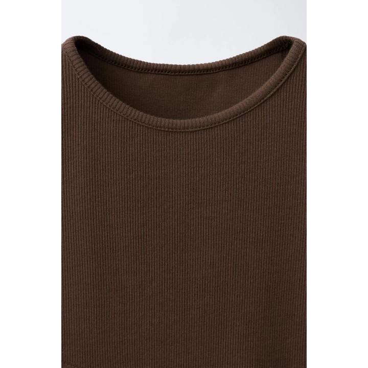 КОМБИНИРОВАННОЕ ПЛАТЬЕ В РУБЧИК С БАНТОМ