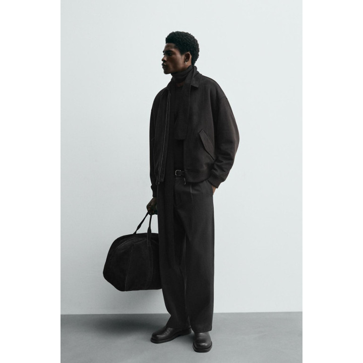 СТЕГАНАЯ КУРТКА ИЗ ИСКУССТВЕННОЙ ЗАМШИ