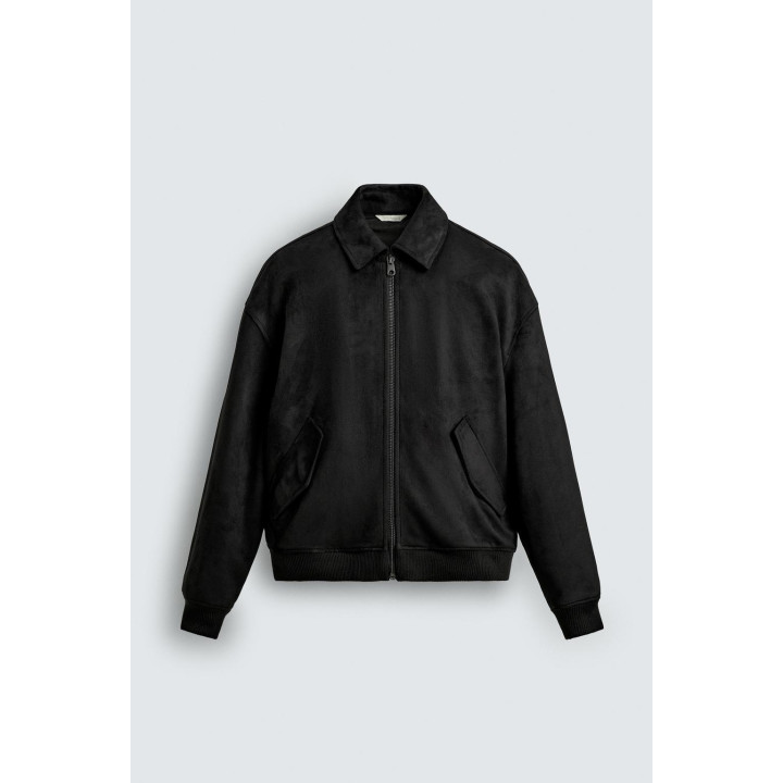 СТЕГАНАЯ КУРТКА ИЗ ИСКУССТВЕННОЙ ЗАМШИ