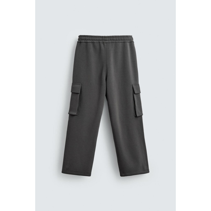 БРЮКИ КАРГО ИЗ НЕОПРЕНА СО СКЛАДКАМИ