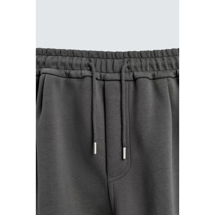 БРЮКИ КАРГО ИЗ НЕОПРЕНА СО СКЛАДКАМИ