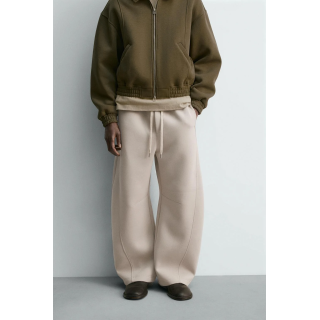 БРЮКИ BALLOON FIT С ЭФФЕКТОМ НЕОПРЕНА