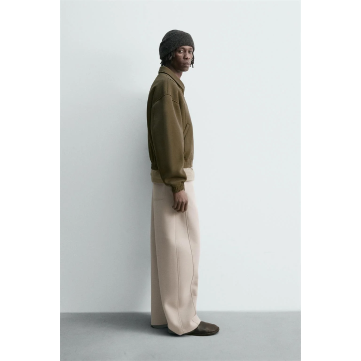 БРЮКИ BALLOON FIT С ЭФФЕКТОМ НЕОПРЕНА