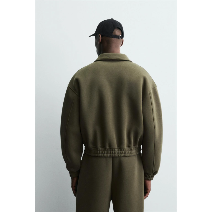 КУРТКА BOXY FIT С ЭФФЕКТОМ НЕОПРЕНА