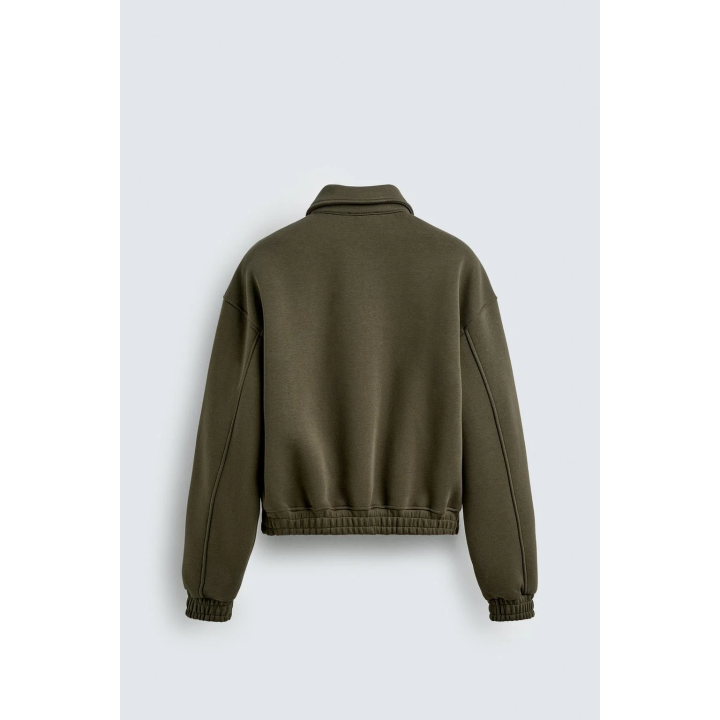 КУРТКА BOXY FIT С ЭФФЕКТОМ НЕОПРЕНА