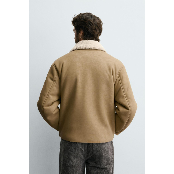 ДУБЛЕНКА ИЗ ИСКУССТВЕННОЙ КОЖИ