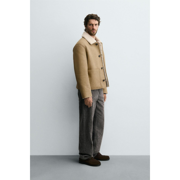 ДУБЛЕНКА ИЗ ИСКУССТВЕННОЙ КОЖИ