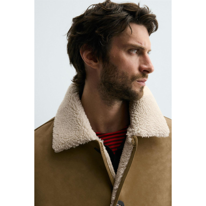 ДУБЛЕНКА ИЗ ИСКУССТВЕННОЙ КОЖИ