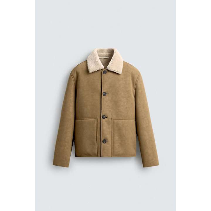 ДУБЛЕНКА ИЗ ИСКУССТВЕННОЙ КОЖИ