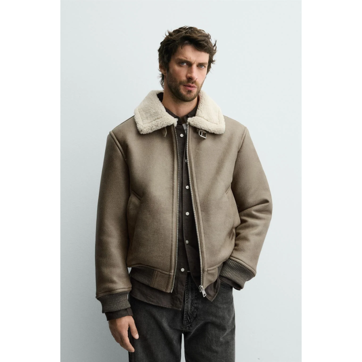 ДУБЛЕНКА ИЗ ИСКУССТВЕННОЙ КОЖИ