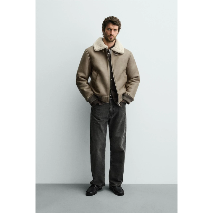 ДУБЛЕНКА ИЗ ИСКУССТВЕННОЙ КОЖИ