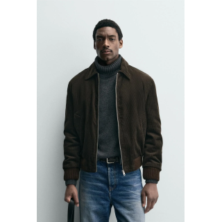 Куртка из вельвета с квадратным стежком