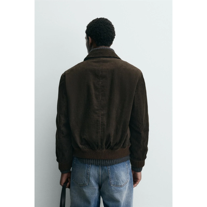 Куртка из вельвета с квадратным стежком