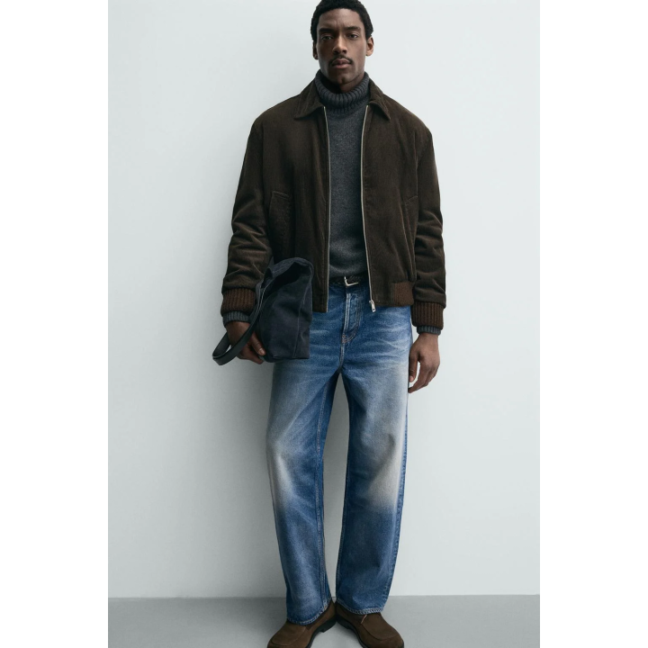 Куртка из вельвета с квадратным стежком