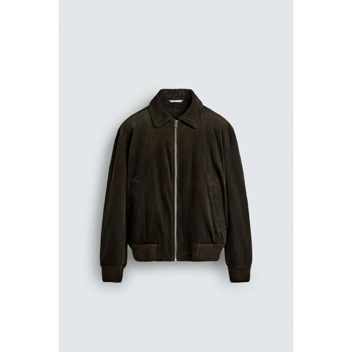 Куртка из вельвета с квадратным стежком