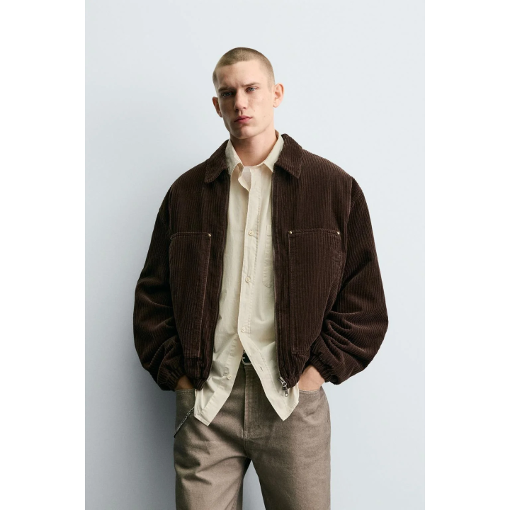 УКОРОЧЕННАЯ СТЕГАНАЯ КУРТКА ИЗ ВЕЛЬВЕТА