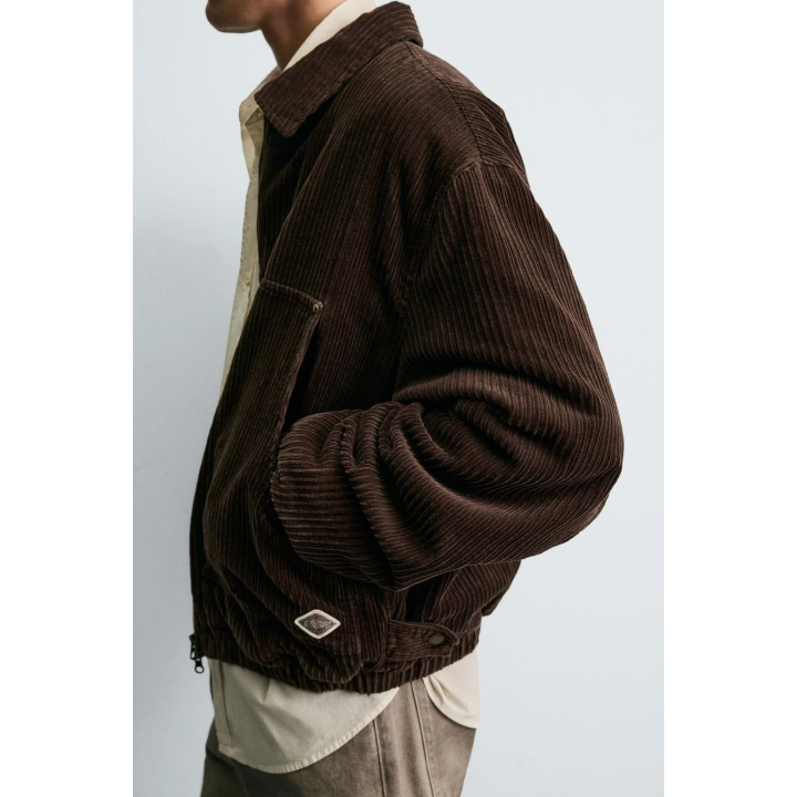 УКОРОЧЕННАЯ СТЕГАНАЯ КУРТКА ИЗ ВЕЛЬВЕТА