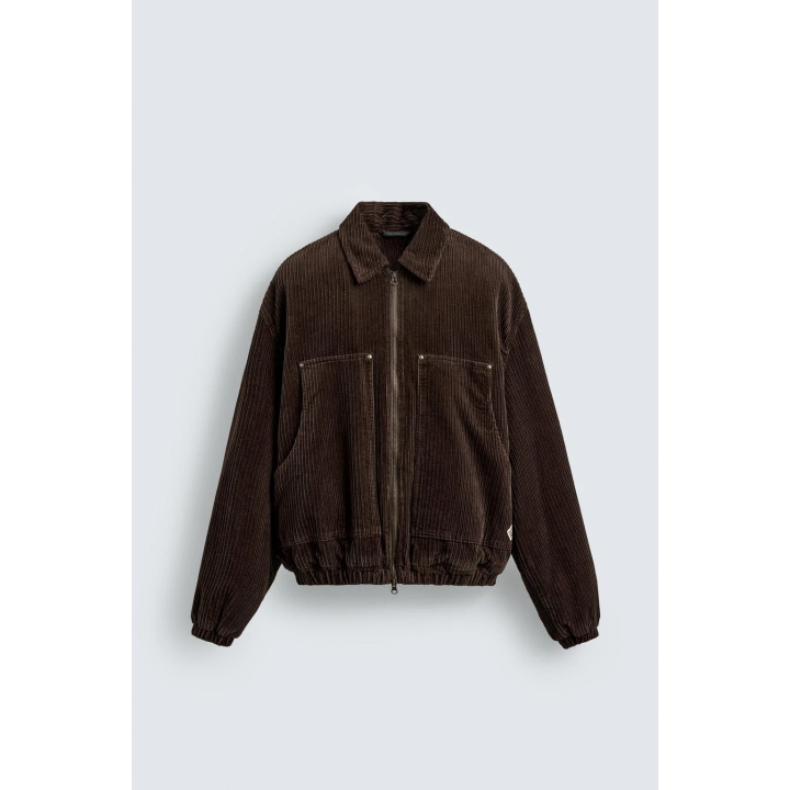 УКОРОЧЕННАЯ СТЕГАНАЯ КУРТКА ИЗ ВЕЛЬВЕТА