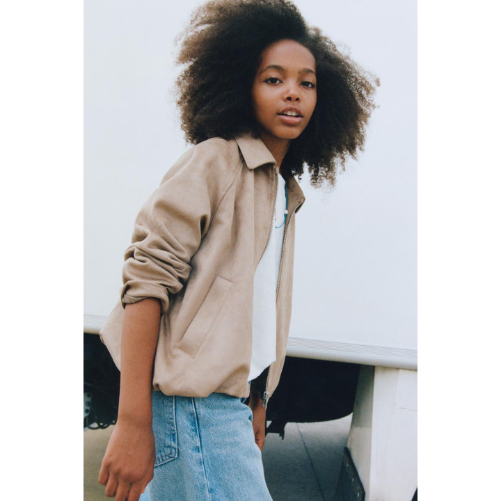 КУРТКА-ШАР ИЗ ИСКУССТВЕННОЙ ЗАМШИ