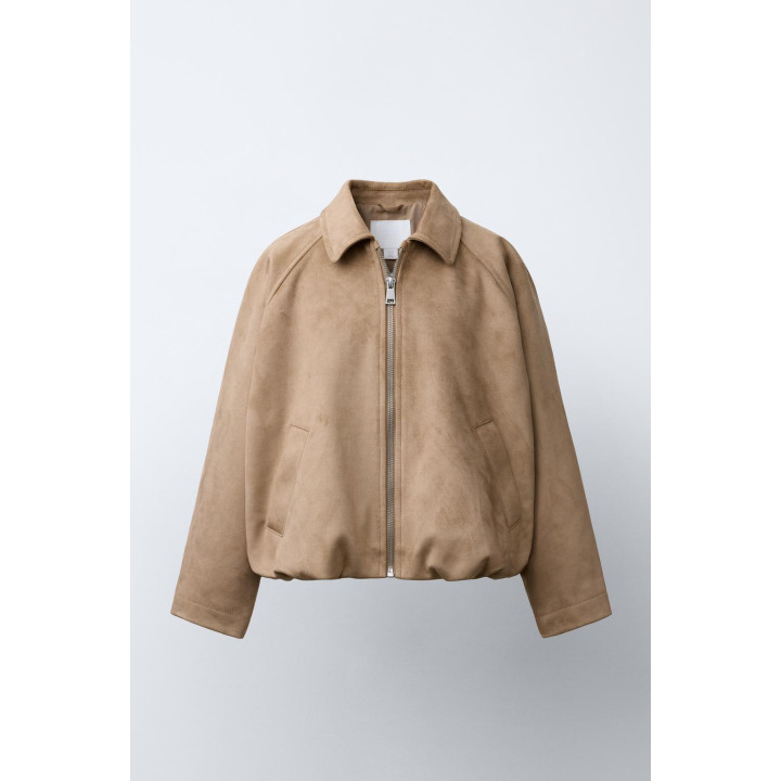 КУРТКА-ШАР ИЗ ИСКУССТВЕННОЙ ЗАМШИ