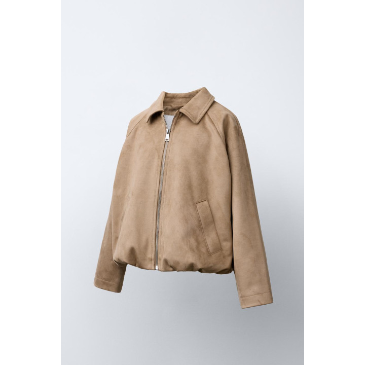 КУРТКА-ШАР ИЗ ИСКУССТВЕННОЙ ЗАМШИ