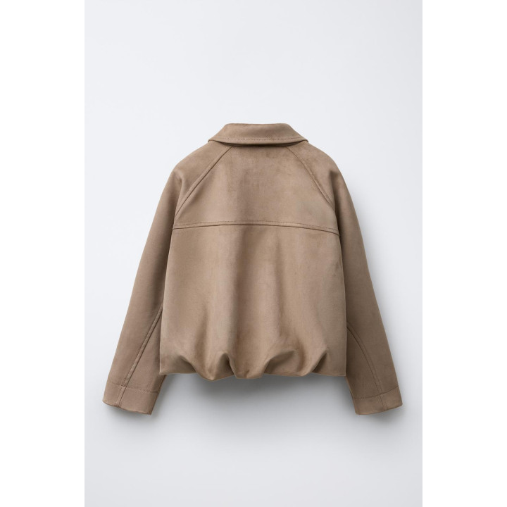 КУРТКА-ШАР ИЗ ИСКУССТВЕННОЙ ЗАМШИ