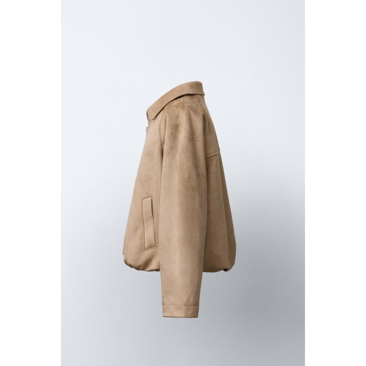 КУРТКА-ШАР ИЗ ИСКУССТВЕННОЙ ЗАМШИ