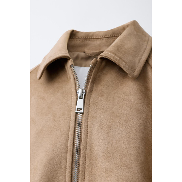 КУРТКА-ШАР ИЗ ИСКУССТВЕННОЙ ЗАМШИ