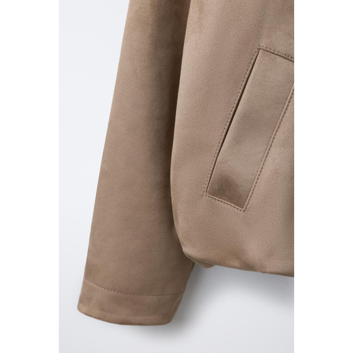 КУРТКА-ШАР ИЗ ИСКУССТВЕННОЙ ЗАМШИ