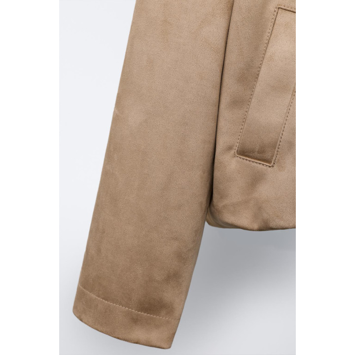 КУРТКА-ШАР ИЗ ИСКУССТВЕННОЙ ЗАМШИ