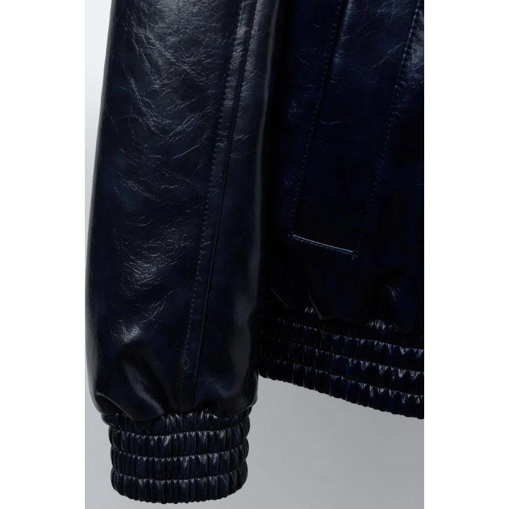 БОМБЕР С ВОРОТНИКОМ С ИСКУССТВЕННЫМ МЕХОМ