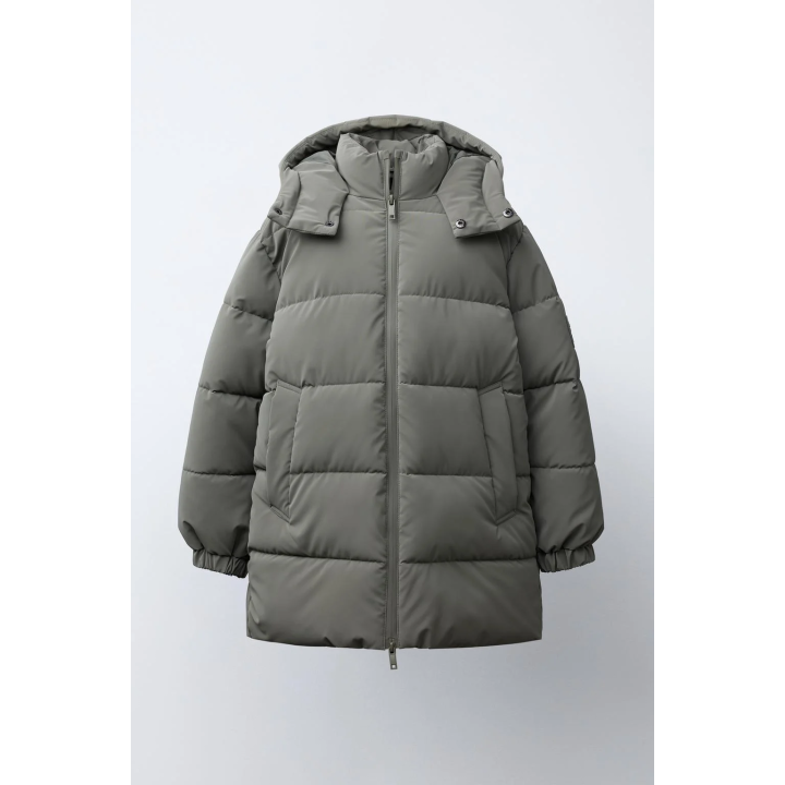 ДЛИННОЕ ПАЛЬТО С НАШИВКОЙ