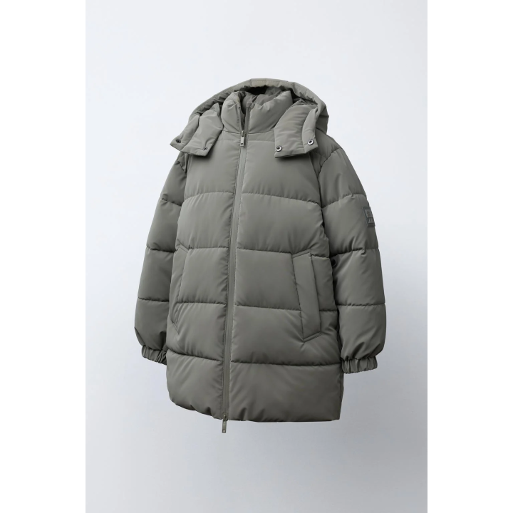 ДЛИННОЕ ПАЛЬТО С НАШИВКОЙ