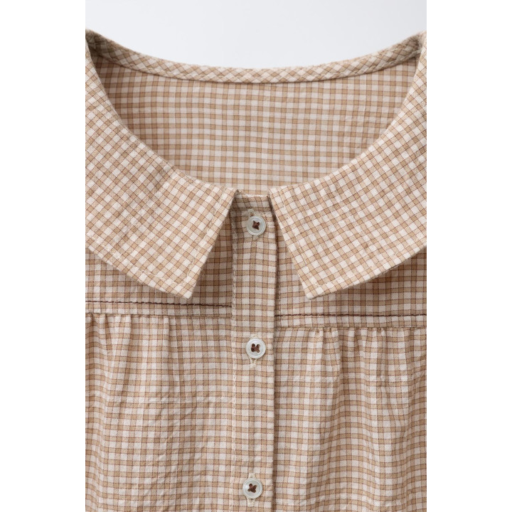 Рубашка с воротником петер пэн и вышивкой bensimon ® x zara