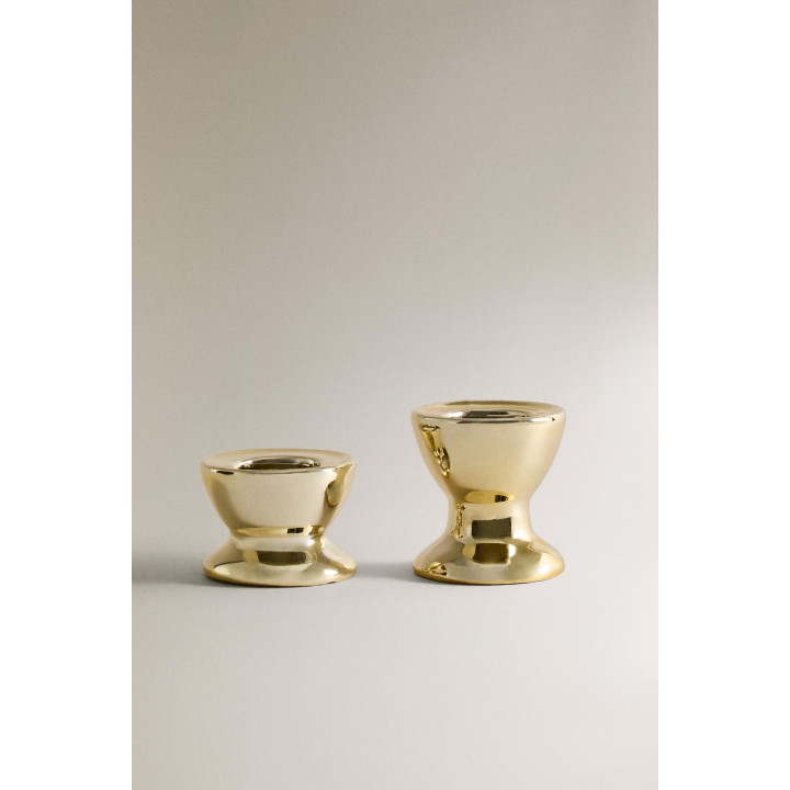 Металлический фарфоровый подсвечник для рождества