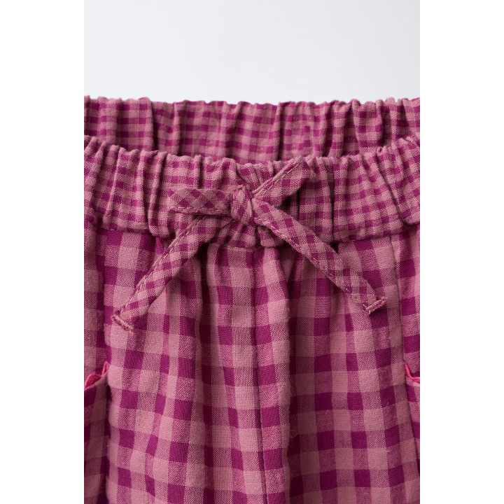 ПРЯМЫЕ БРЮКИ В КЛЕТКУ ВИШИ