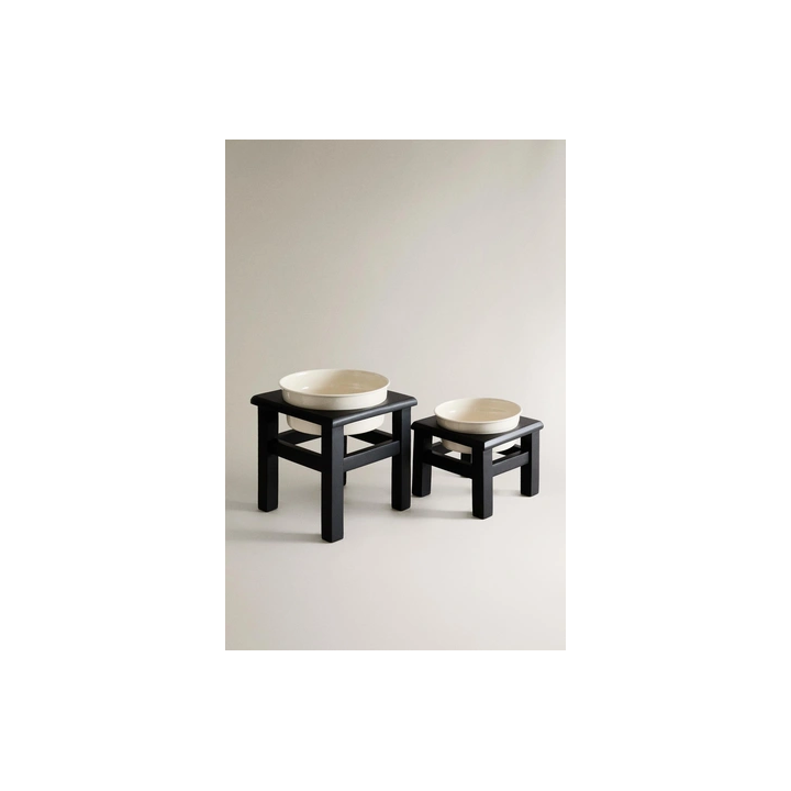 PET FOOD BOWL WITH STAND