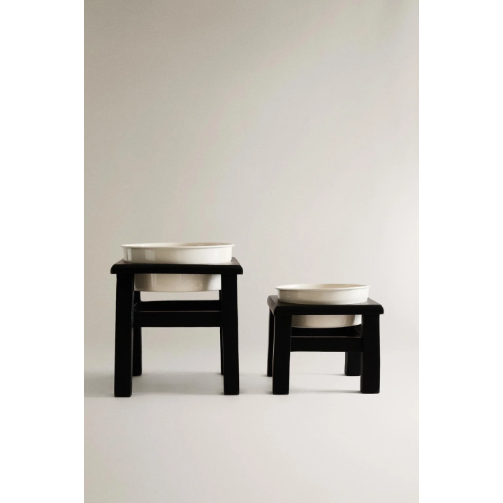 PET FOOD BOWL WITH STAND