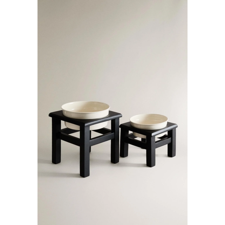 PET FOOD BOWL WITH STAND